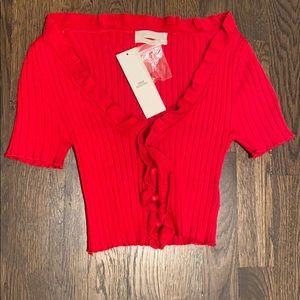 Urban Outfitters Red Button Down